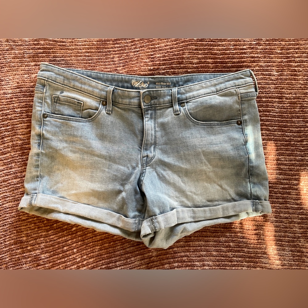 Light Blue Denim Shorts